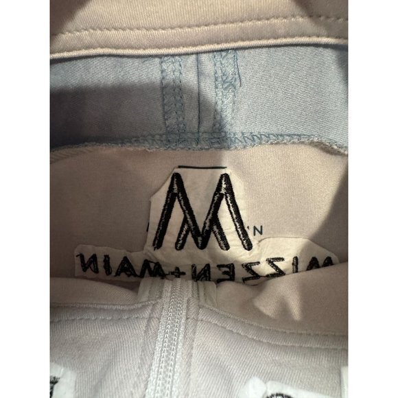 Mizzen + Main Men's Versa Quarter 1/4 Pullover Color Block Light Pastel Grey Per - Picture 6 of 11